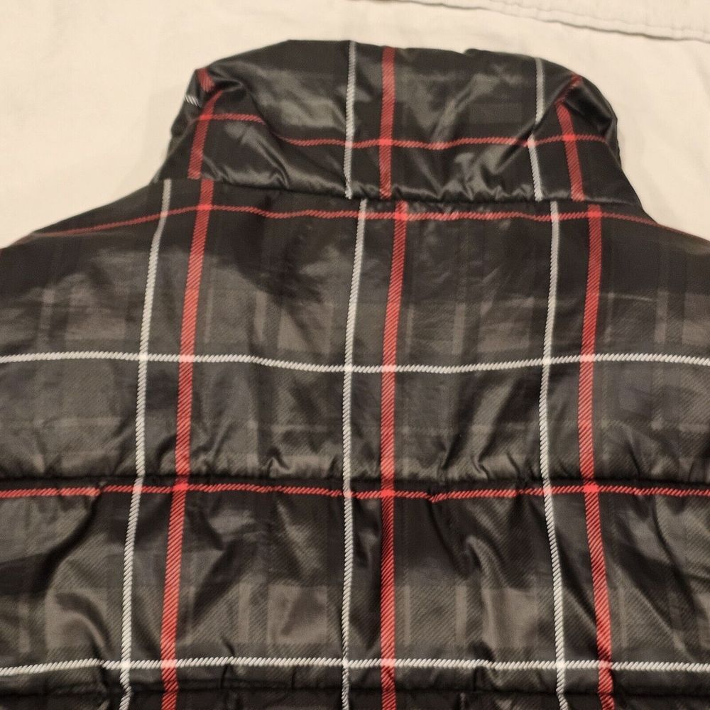 Lauren‎ Ralph Lauren Full Zip Puffer Jacket Plaid Black Womens Size M - Picture 10 of 16